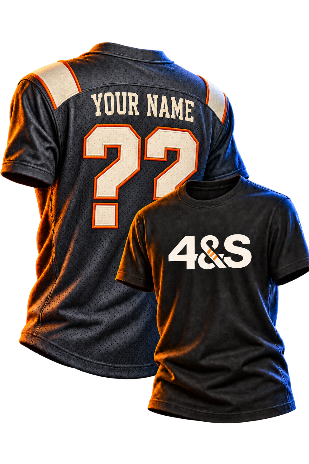 Illustrated jersey and official logo shirt